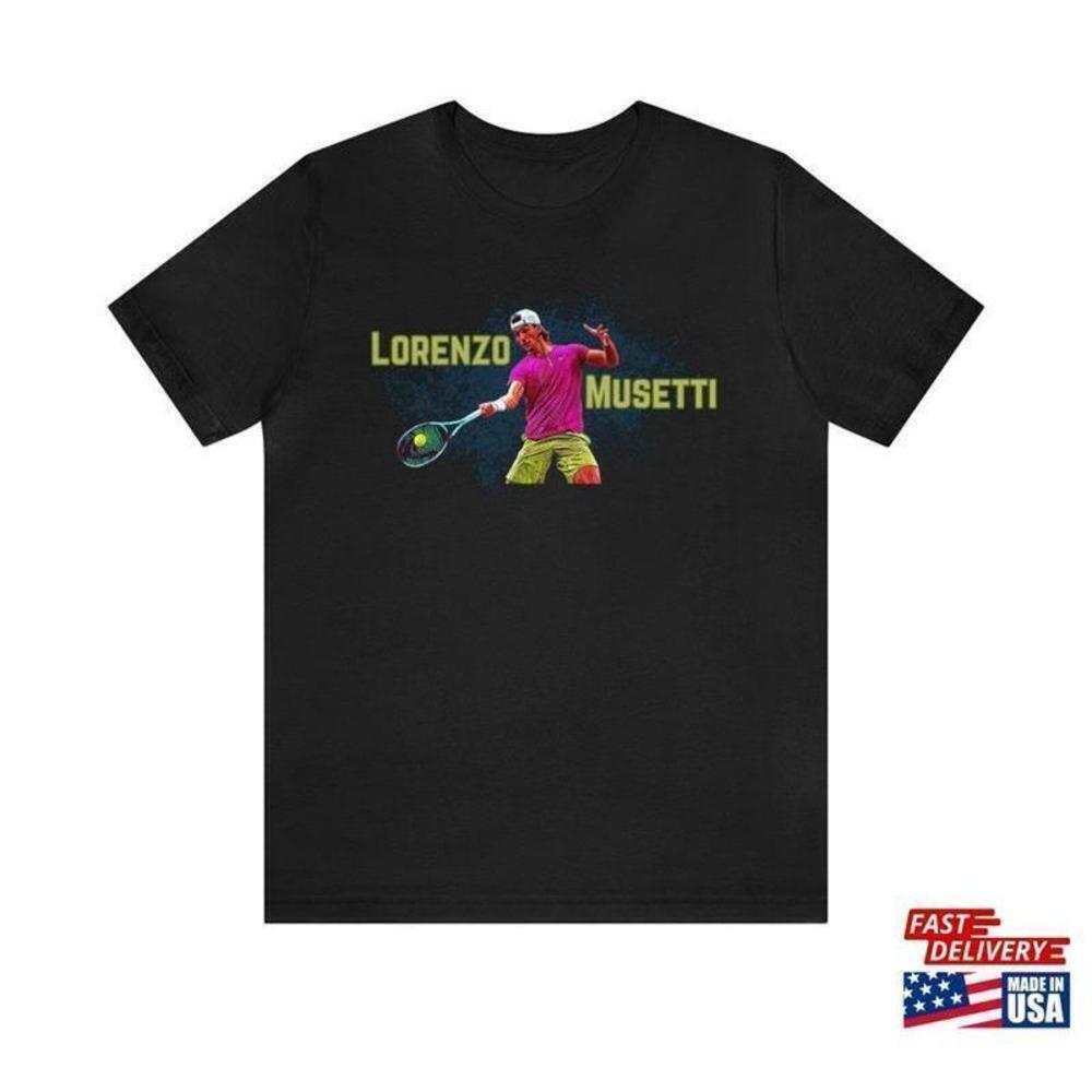 Lorenzo Musetti Tennis Pro Player Fan Graphic T-Shirt